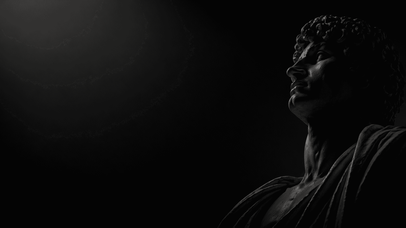 a ctr computer in a hazy, mysty environment, with a beam of light shining on it