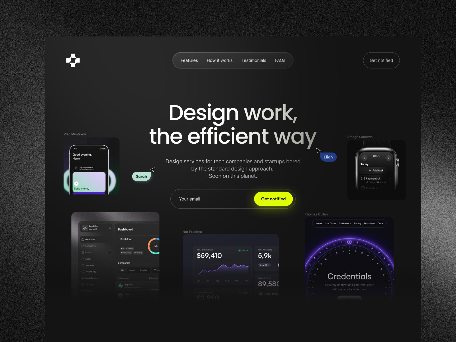Atomic — 作品集网站设计灵感