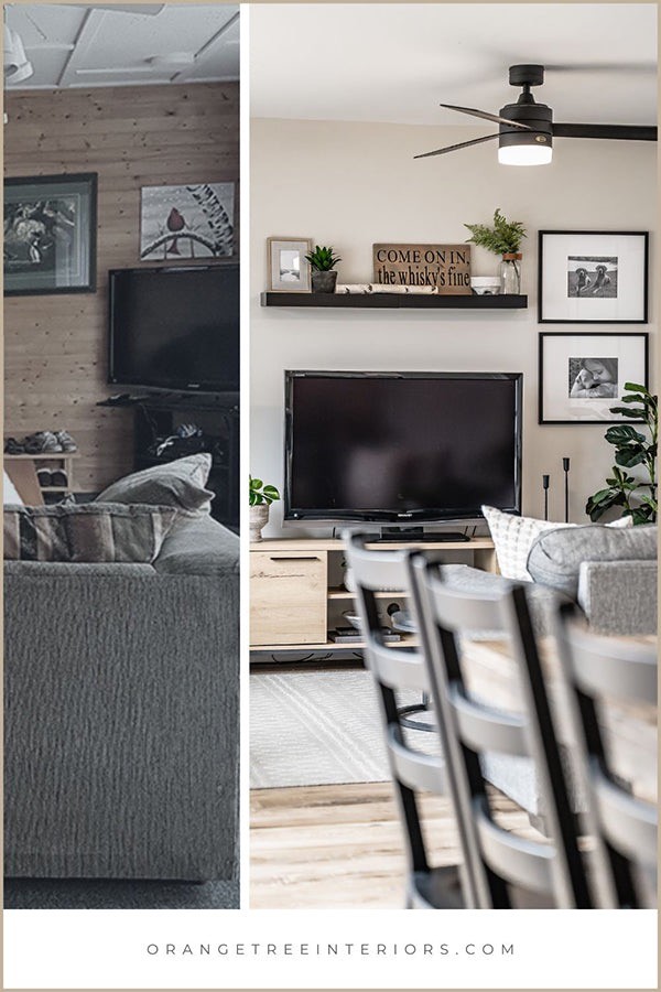 Family-Friendly Cottage Before and After