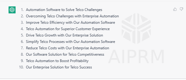 20 Best ChatGPT Prompts for Business - Prompt 12