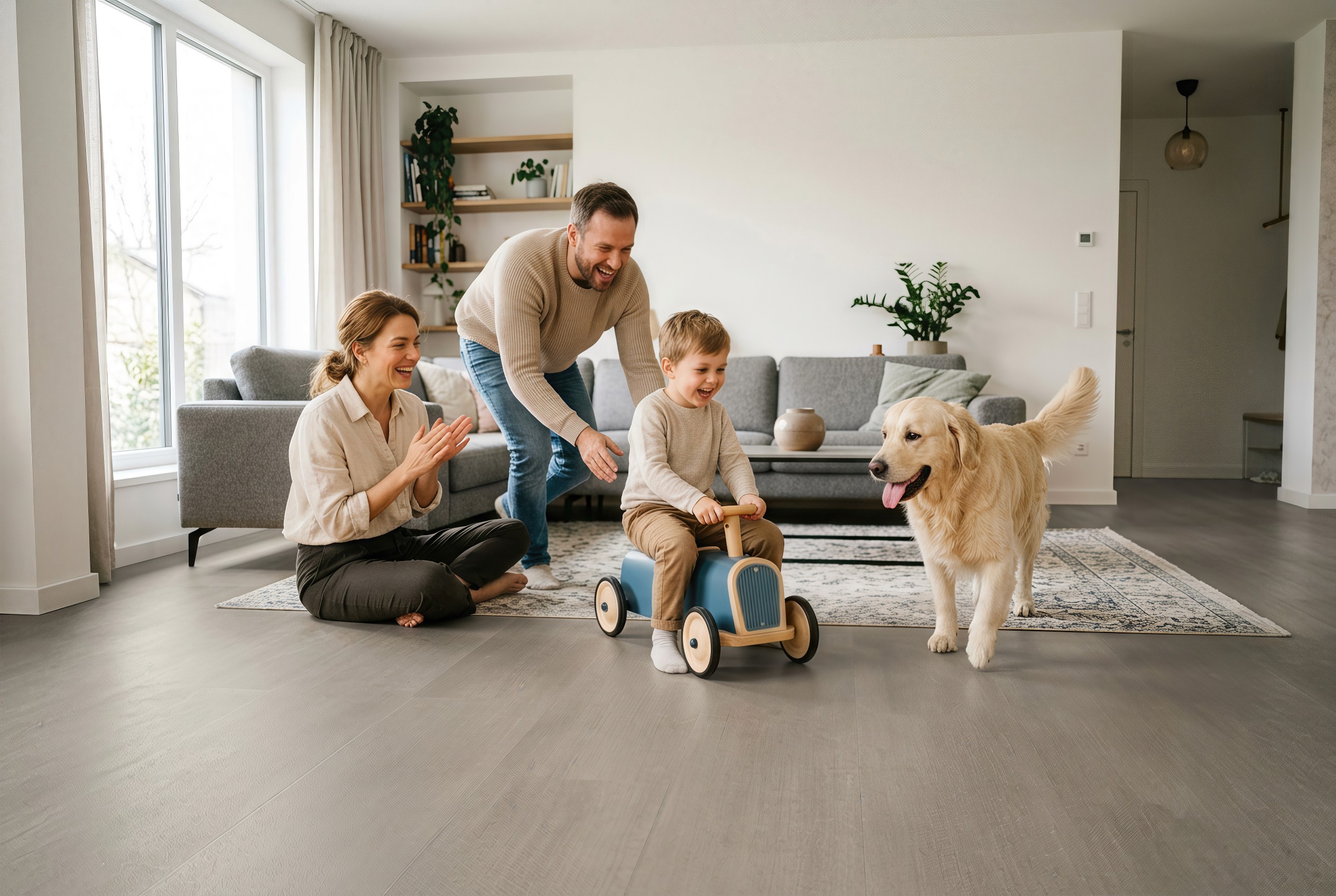 Tough and resilient flooring