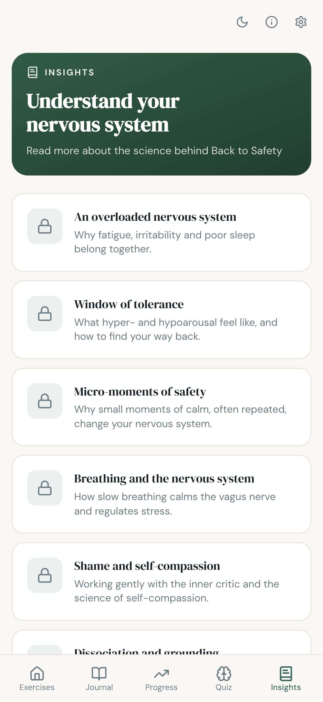 The Back to Safety in-depth articles