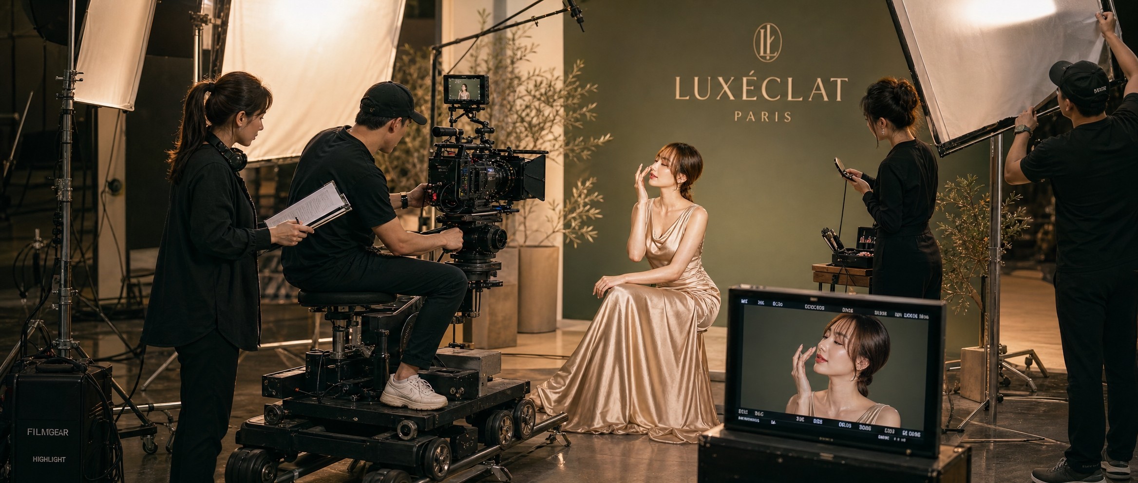 香港美容宣傳影片與品牌推廣製作場景（Hong Kong beauty promotional video and brand marketing production scene）