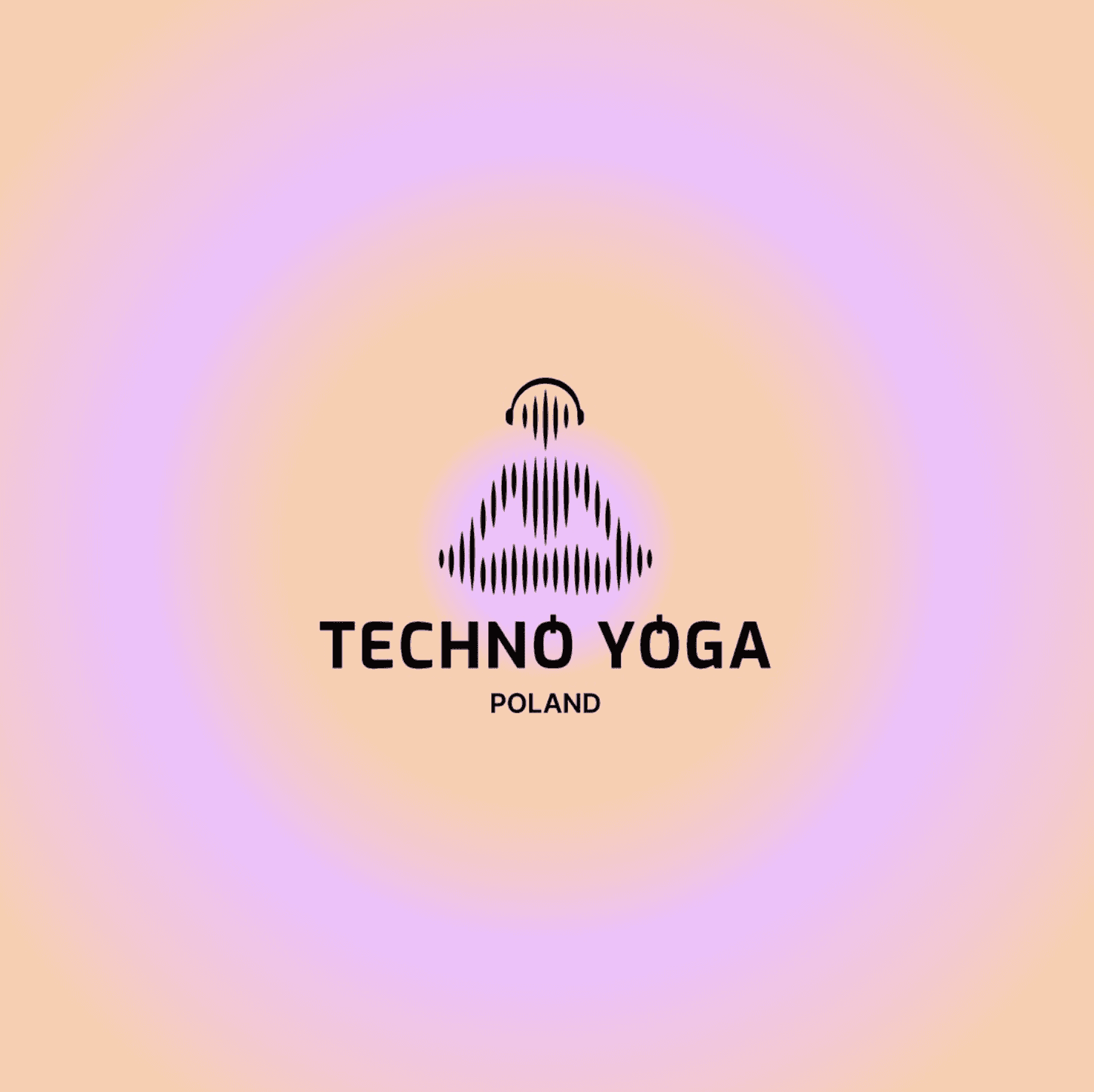 Techno Yoga branding material.
