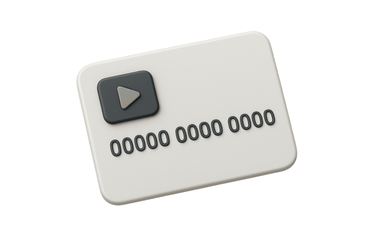 3D Credit card illustration