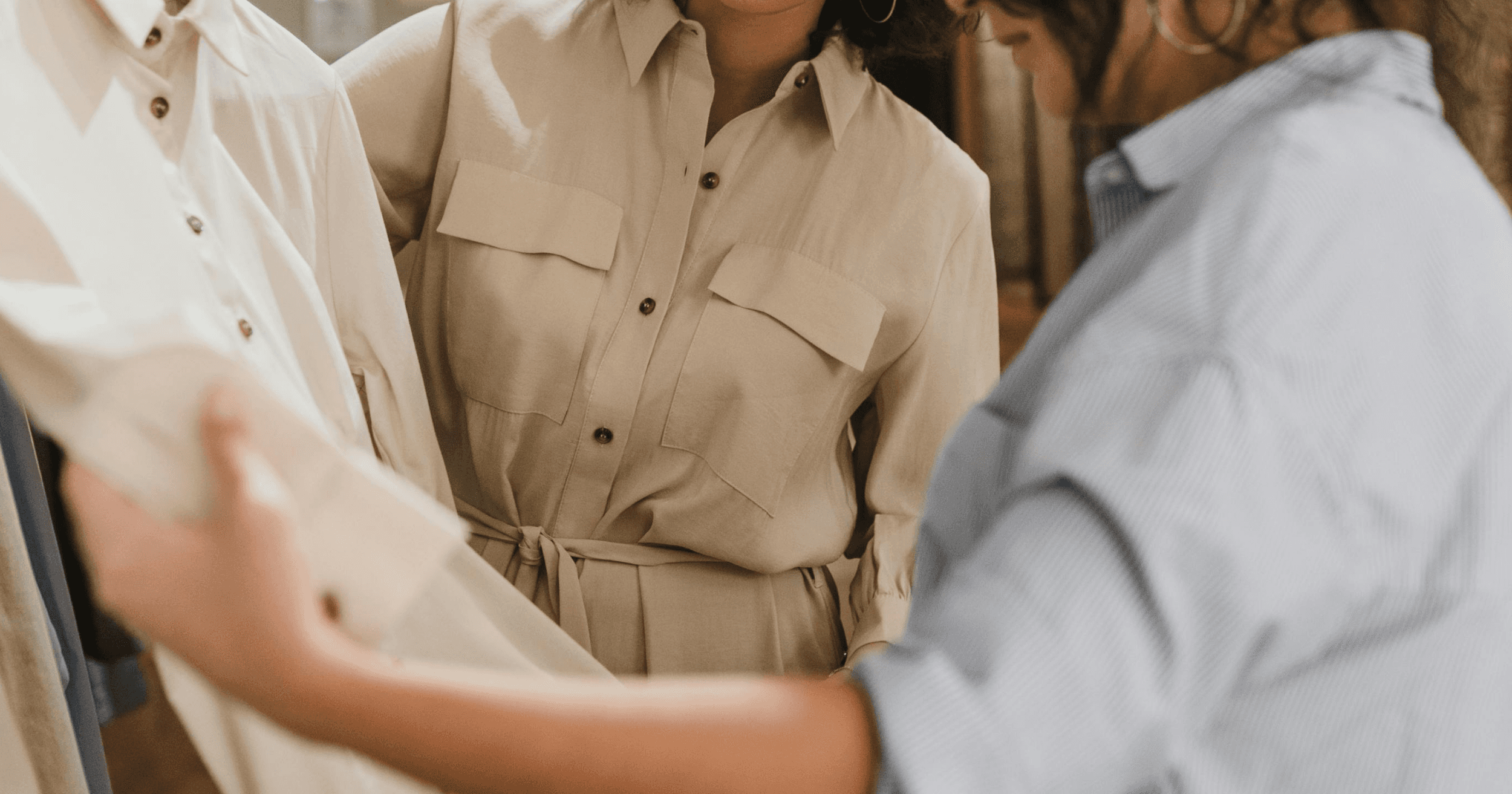 Customers checking out clothes at a retail store in Malaysia
