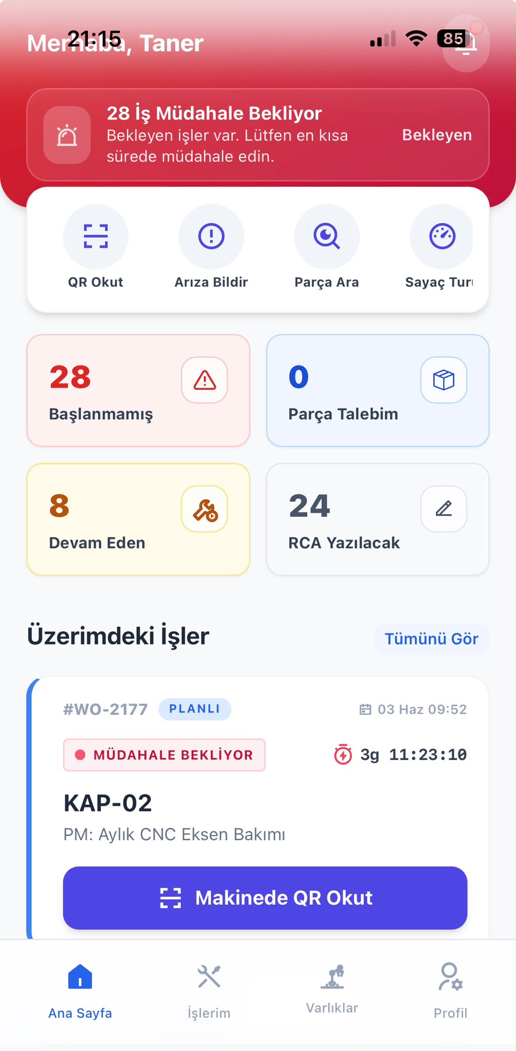 An image of Freelio's project ui