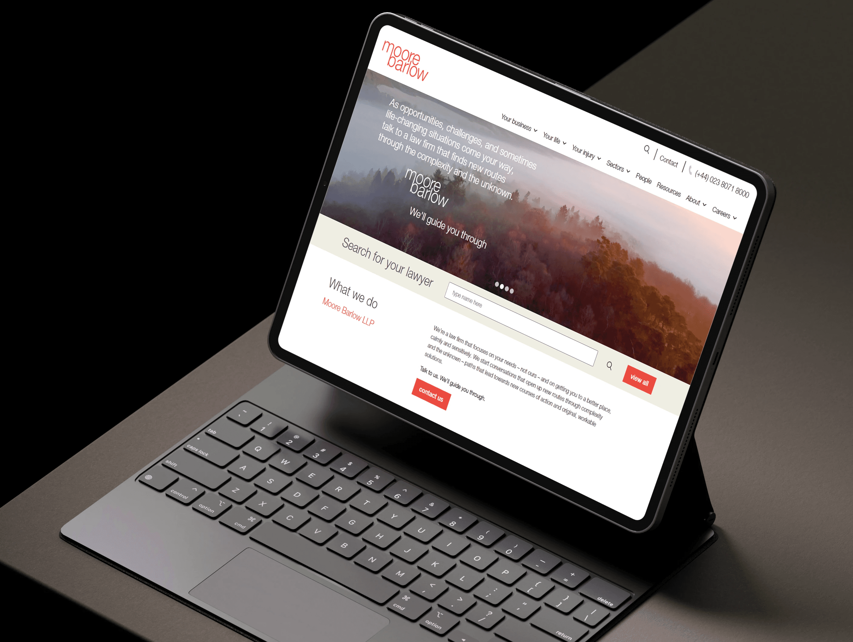 Moore Barlow website