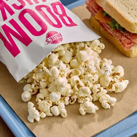 Angie’s BOOMCHICKAPOP popcorn.