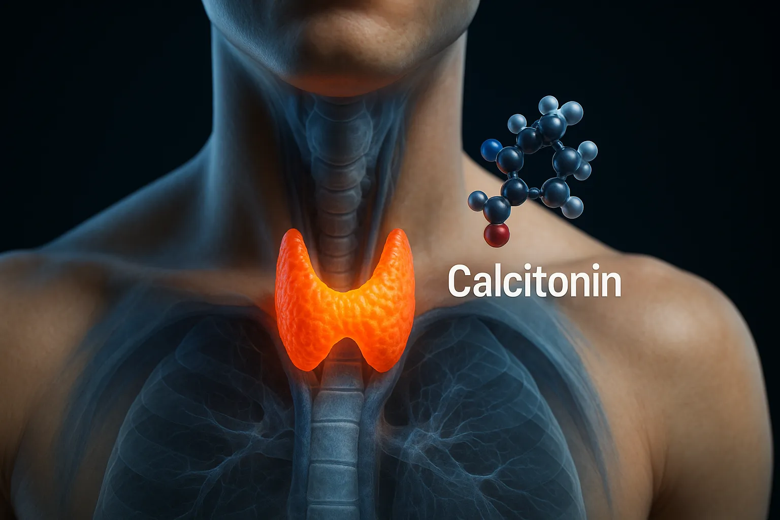 Calcitonin - 3d ilustation