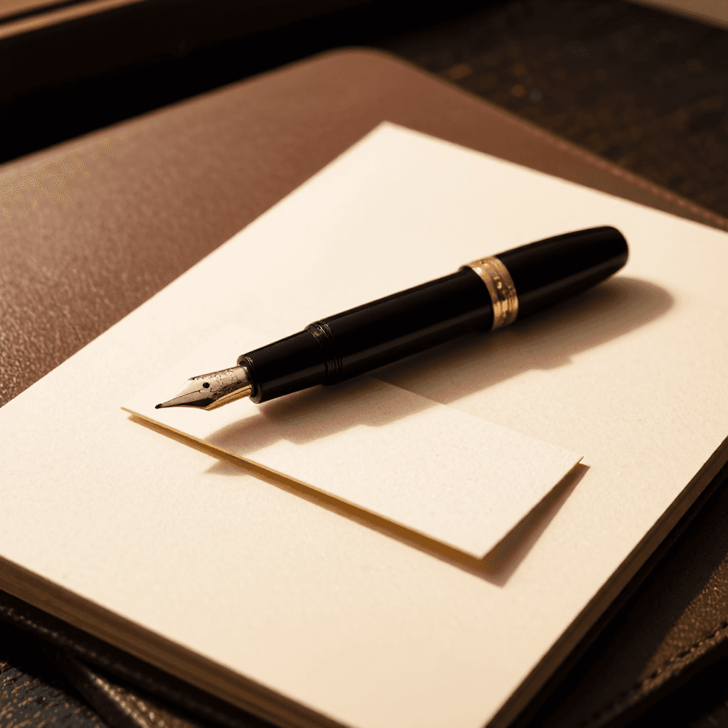 product photography of fountain pen