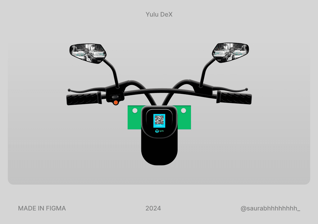 Yulu DeX Scooter Illustration