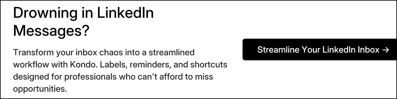 Drowning in LinkedIn Messages?