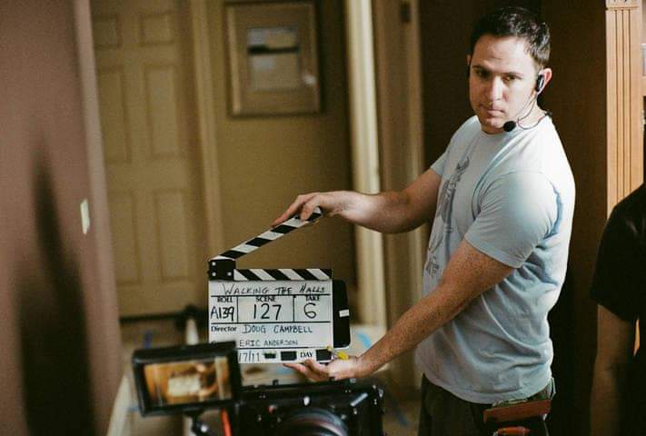 Behind the scenes on set