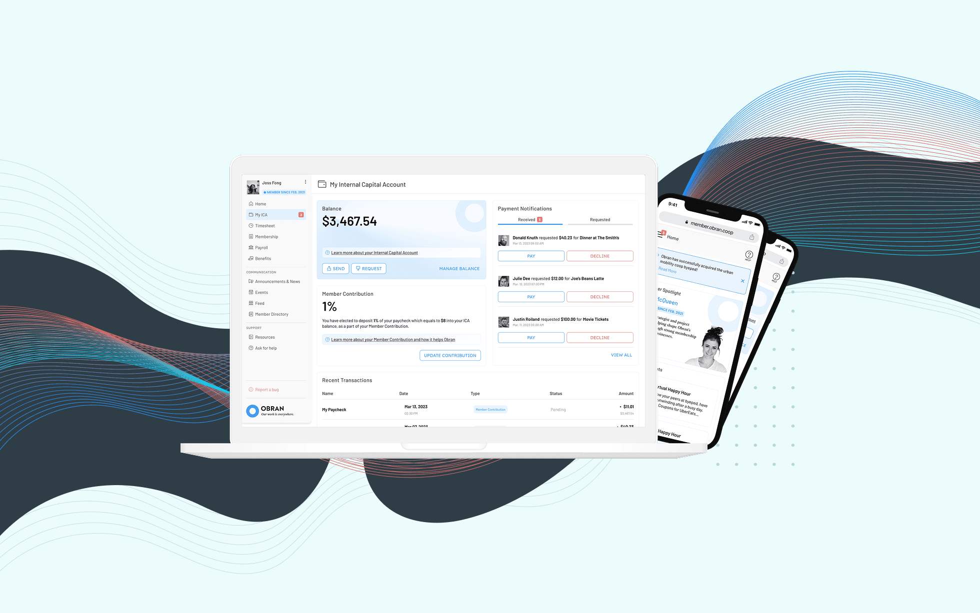 desktop and mobile design