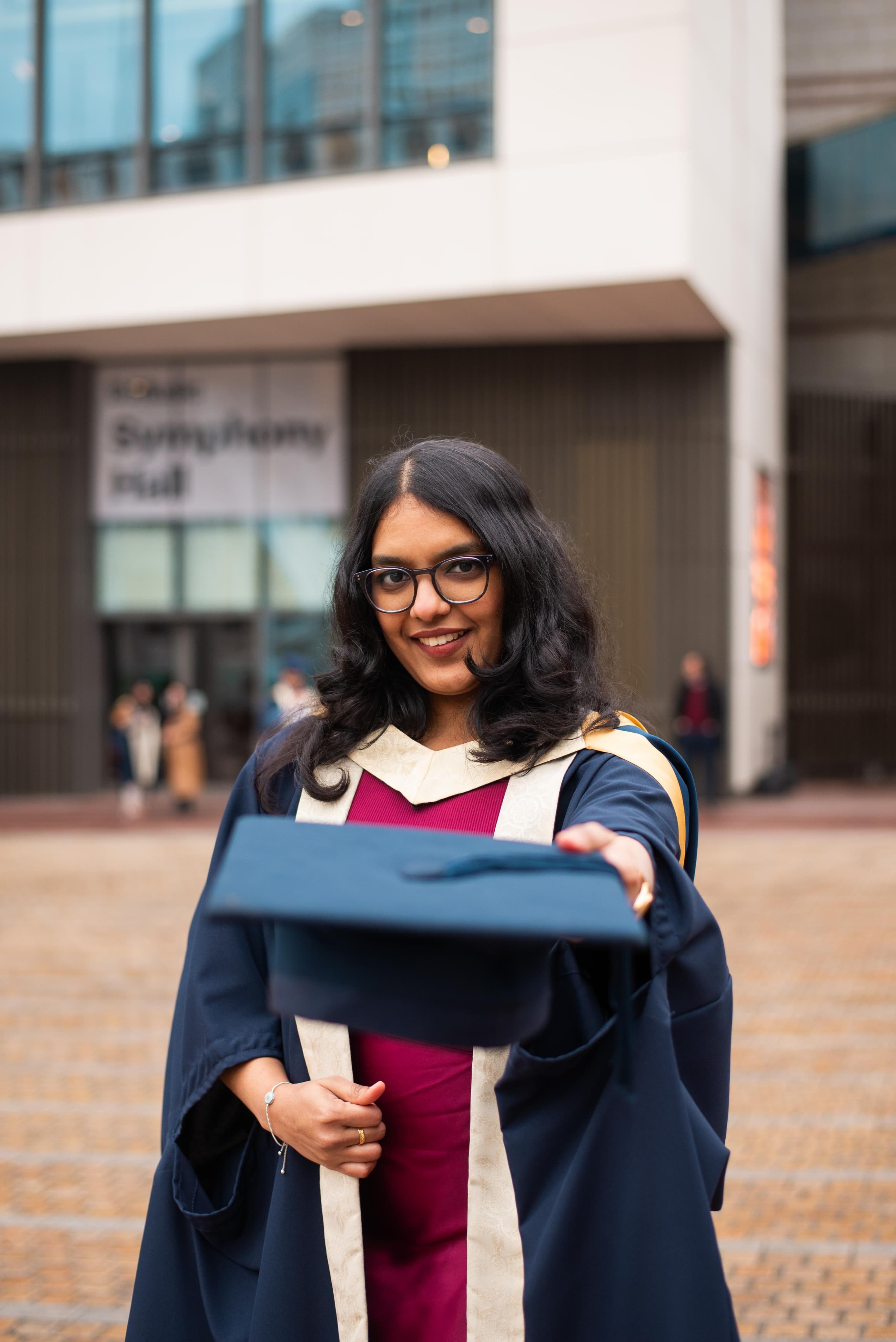 a building with persony windows