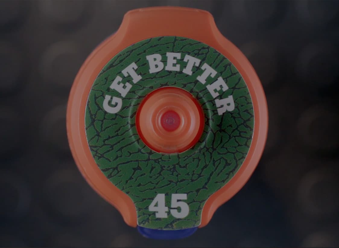 WTADS client Gatorade video still top of green and orange gatorade bottle.