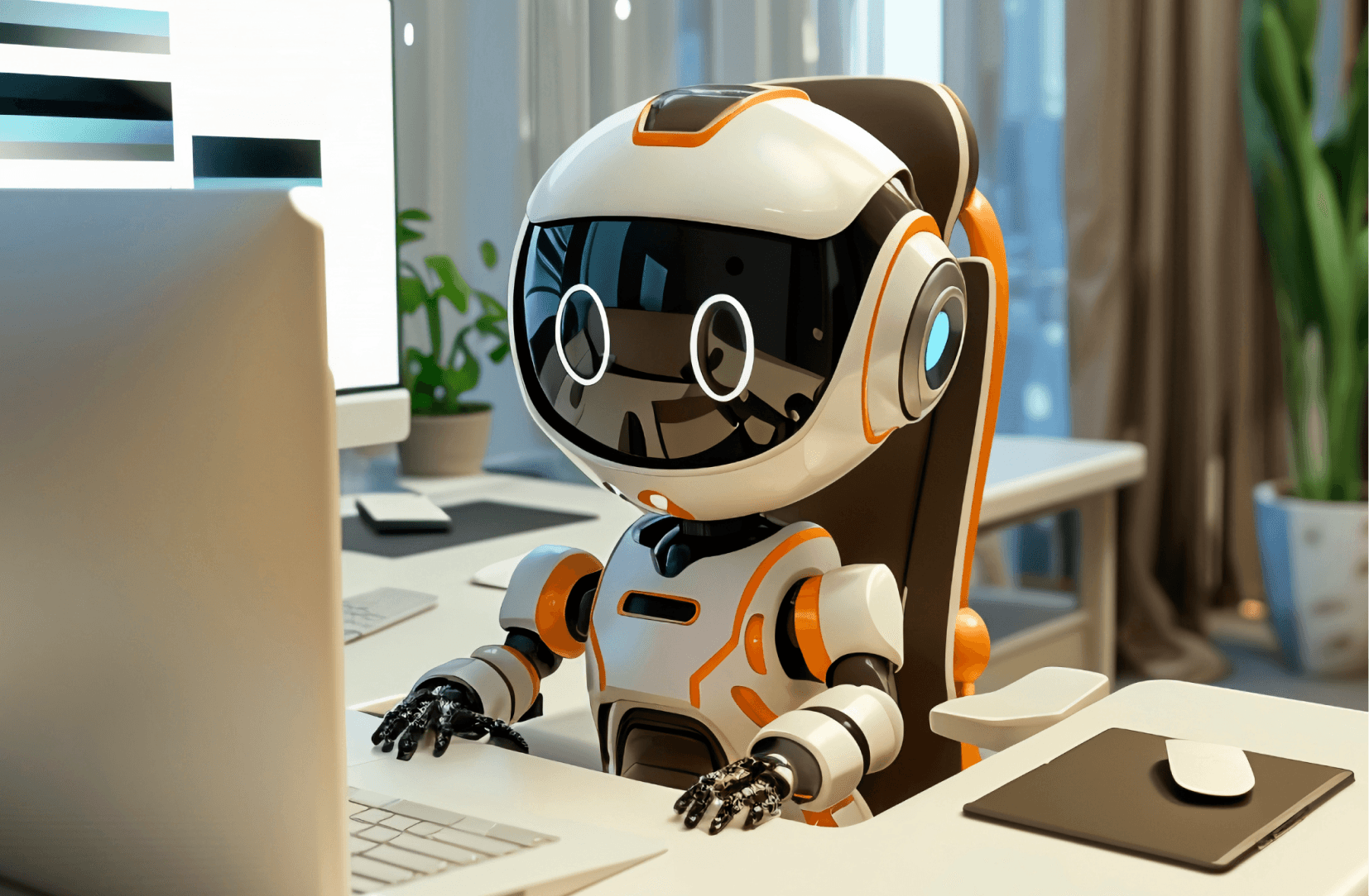 Robot using a computer