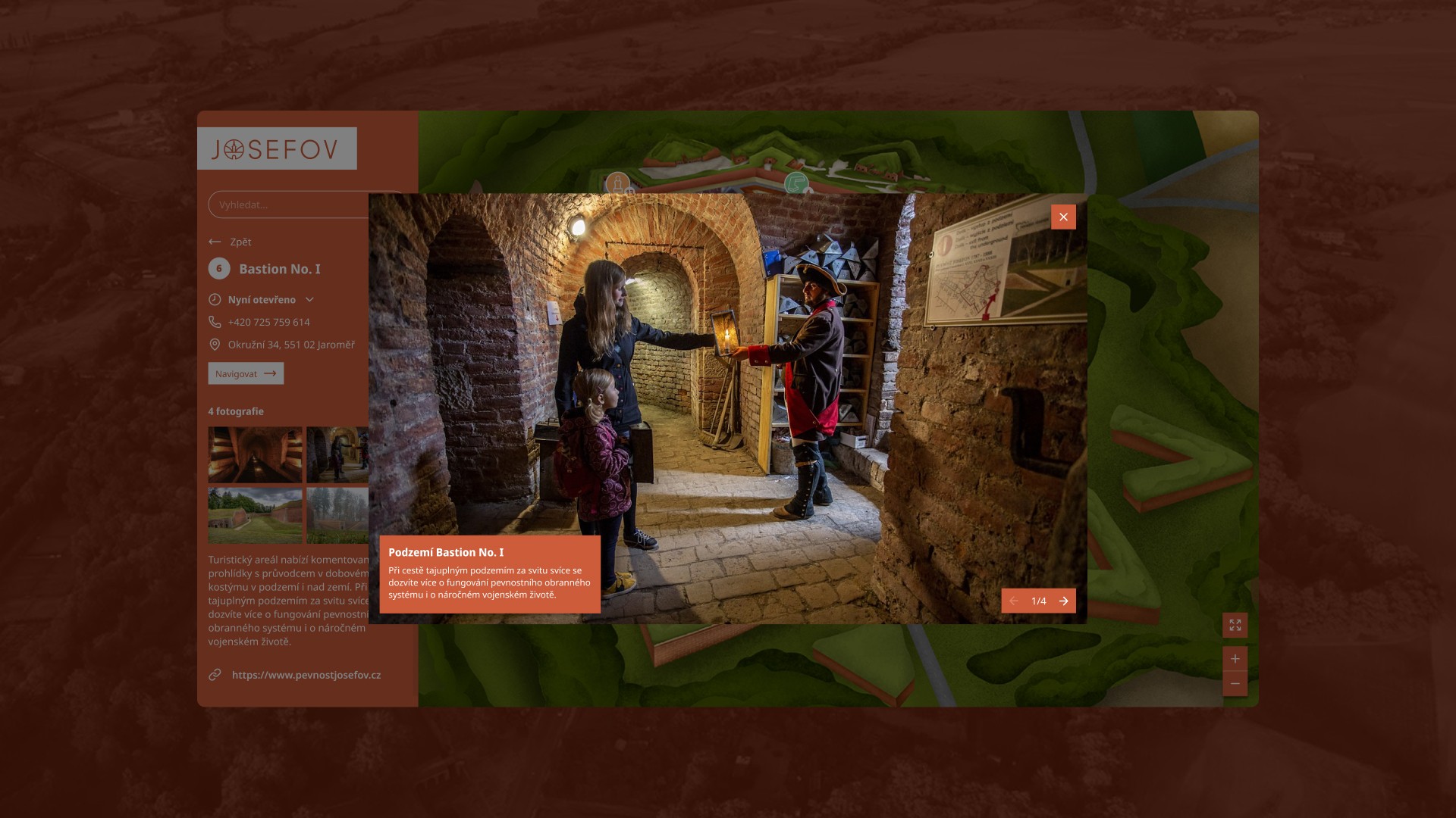 Galerie mapy Živý Josefov