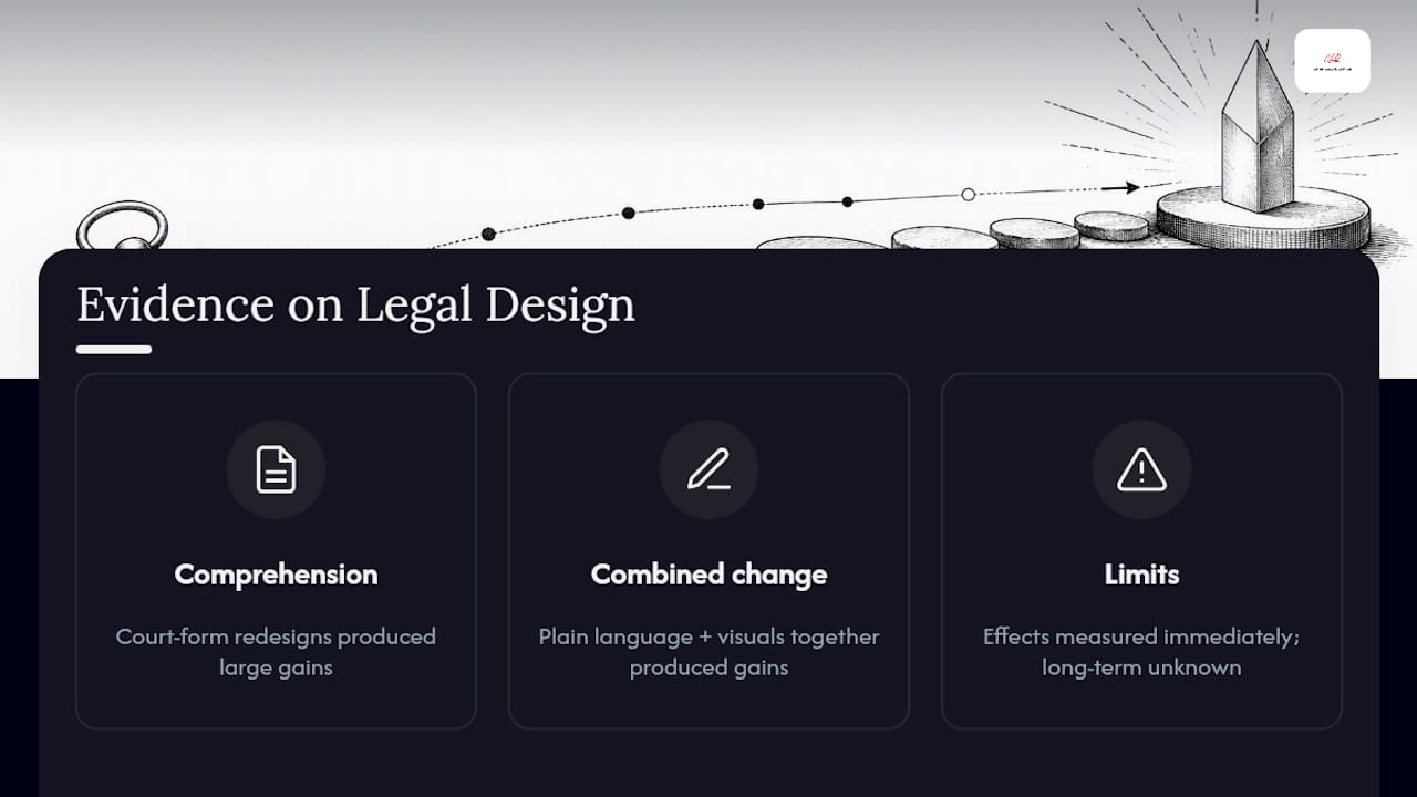 Does Legal Design Actually Work? The Evidence So Far — overview diagram