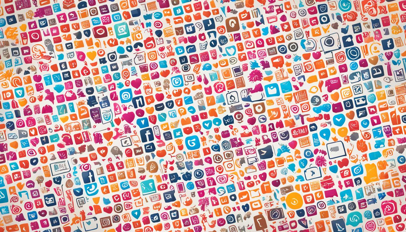 A colorful array of Instagram icons and symbols arranged in a creative pattern to showcase the various features available for boosting engagement on the platform. Each icon is highlighted with a bright, eye-catching color to grab the viewer's attention and encourage them to explore the different options. The arrangement is dynamic and visually pleasing, with each icon flowing seamlessly into the next to create a cohesive image that represents the full potential of Instagram's engagement features.