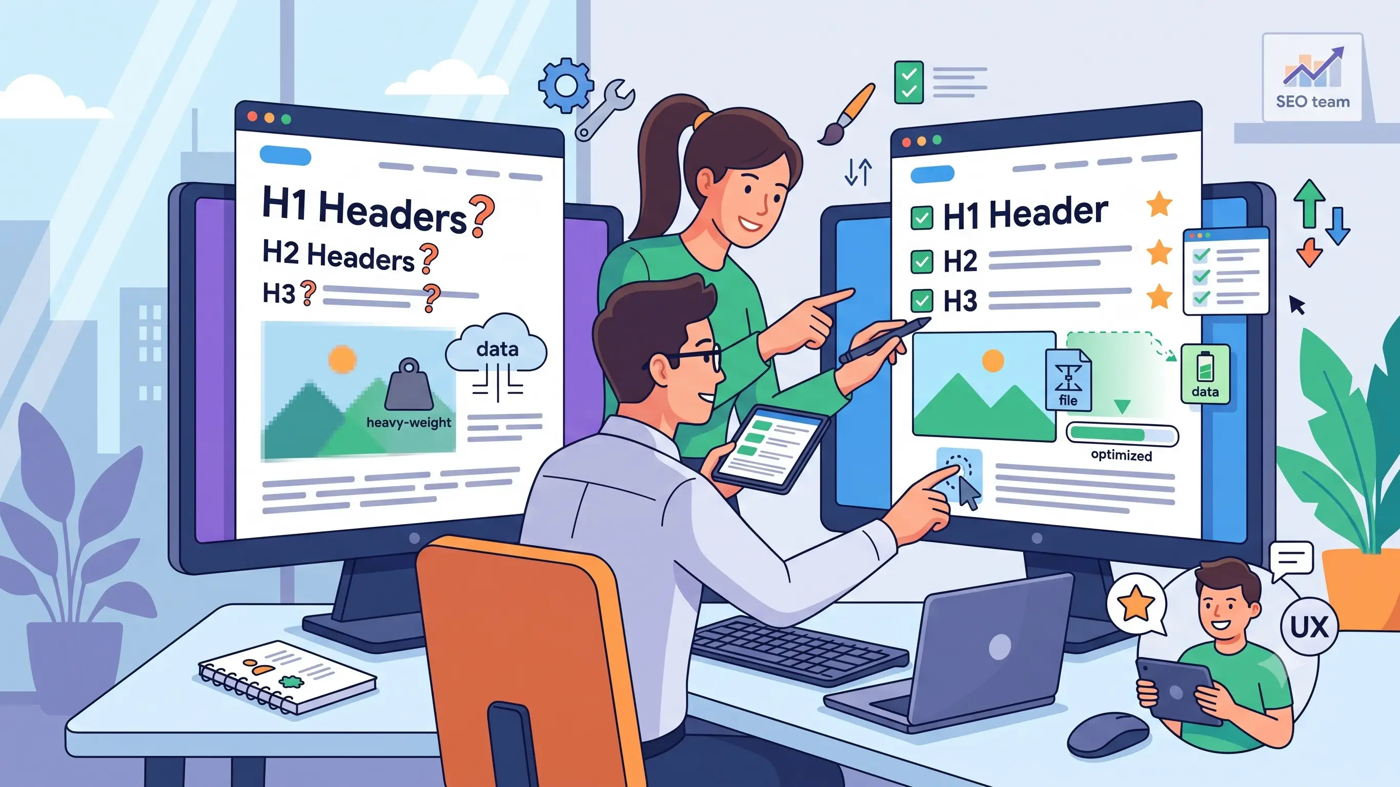 Ilustrasi tugas SEO