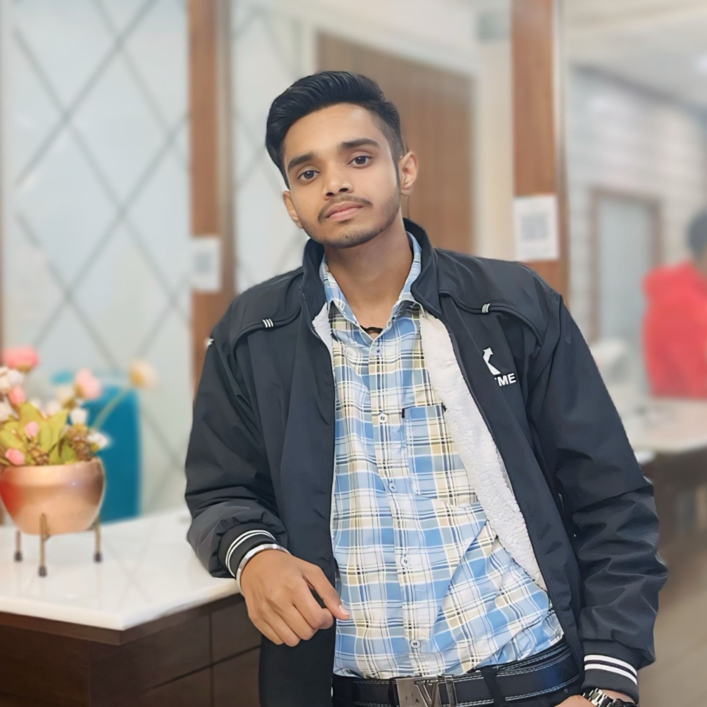 Portrait of portfolio creator – front view
