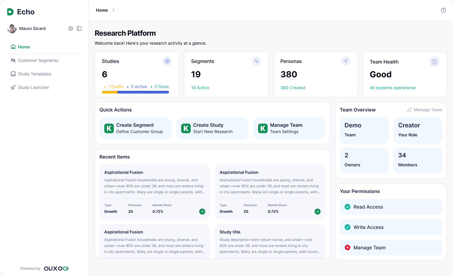 Image of Qarin Dashboard 