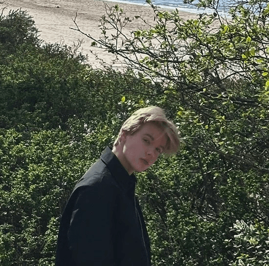 Side portrait of a man