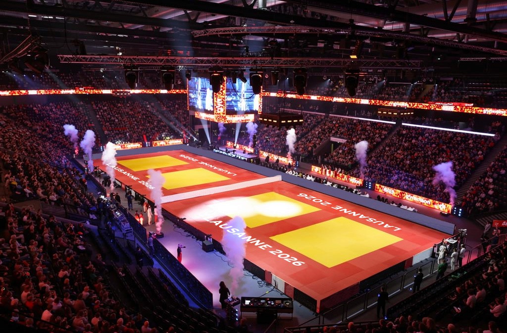 The Vaudoise Arena in Judo Grand Slam configuration