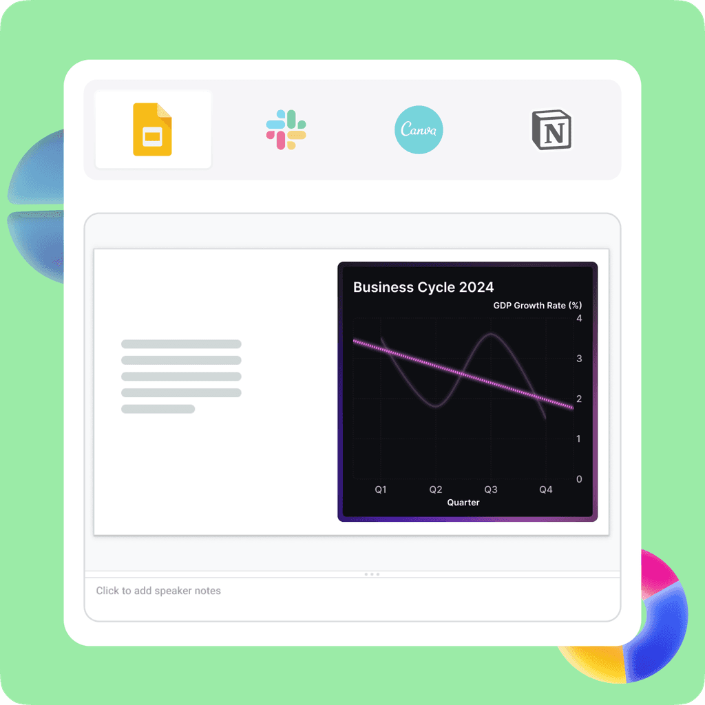 Export or embed your double bar graph