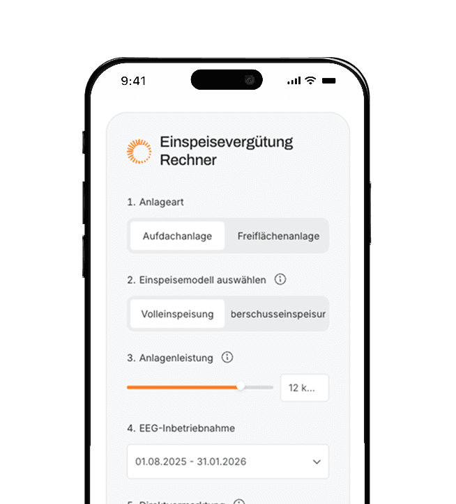 Ein Smartphone zeigt eine Benutzeroberfläche mit Eingabefeldern für ein Formular.