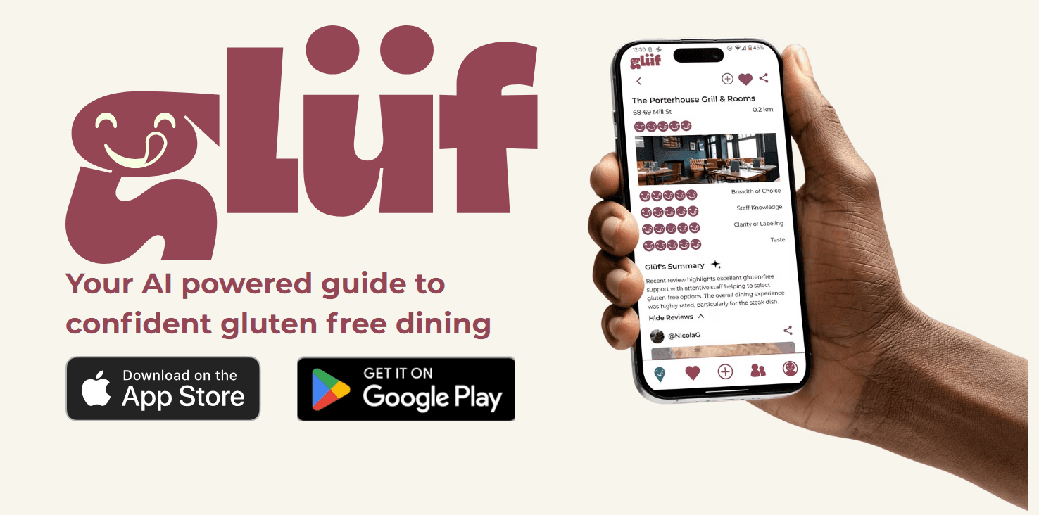 Glüf Landing page