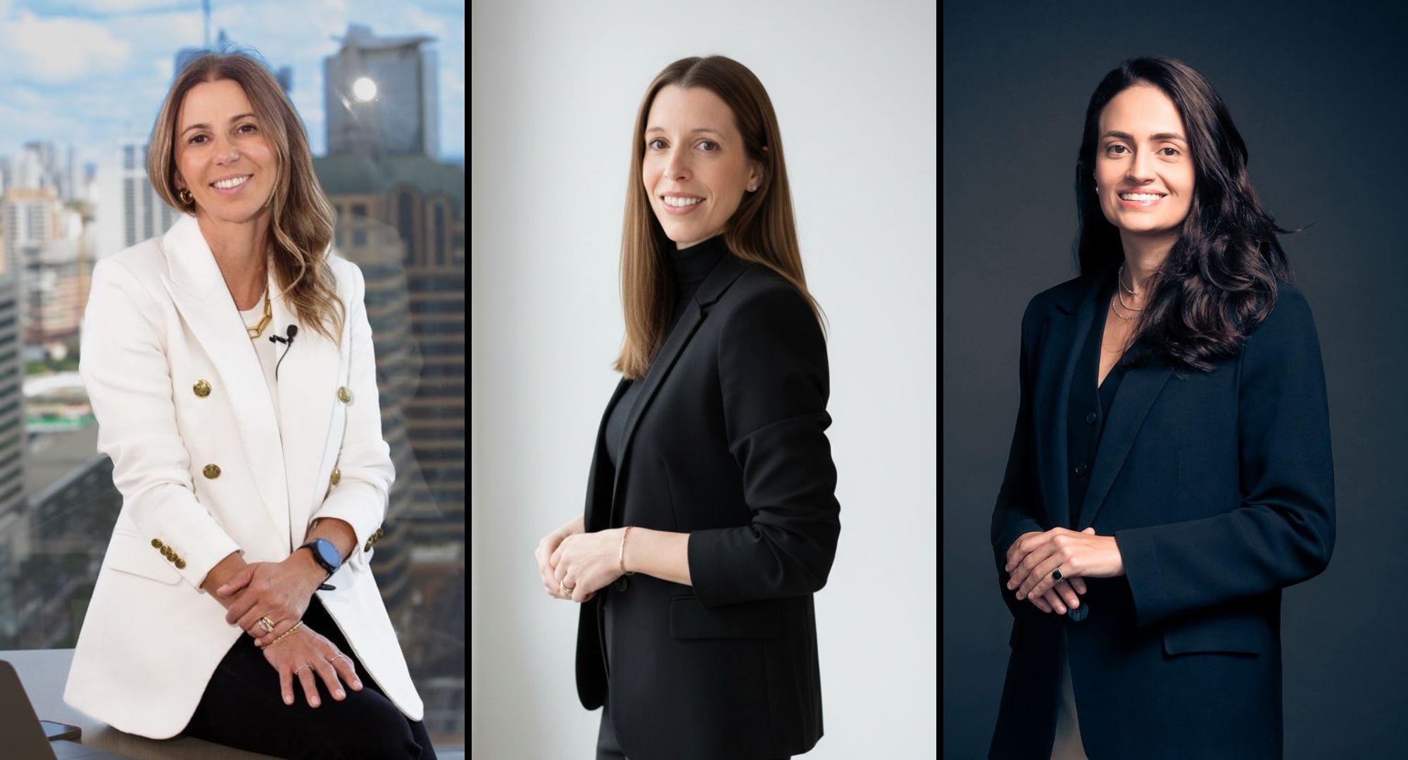 Empreendedoras Maythe Faria, Maria Janot e Ariane Martha, membras do clube Empreendedores