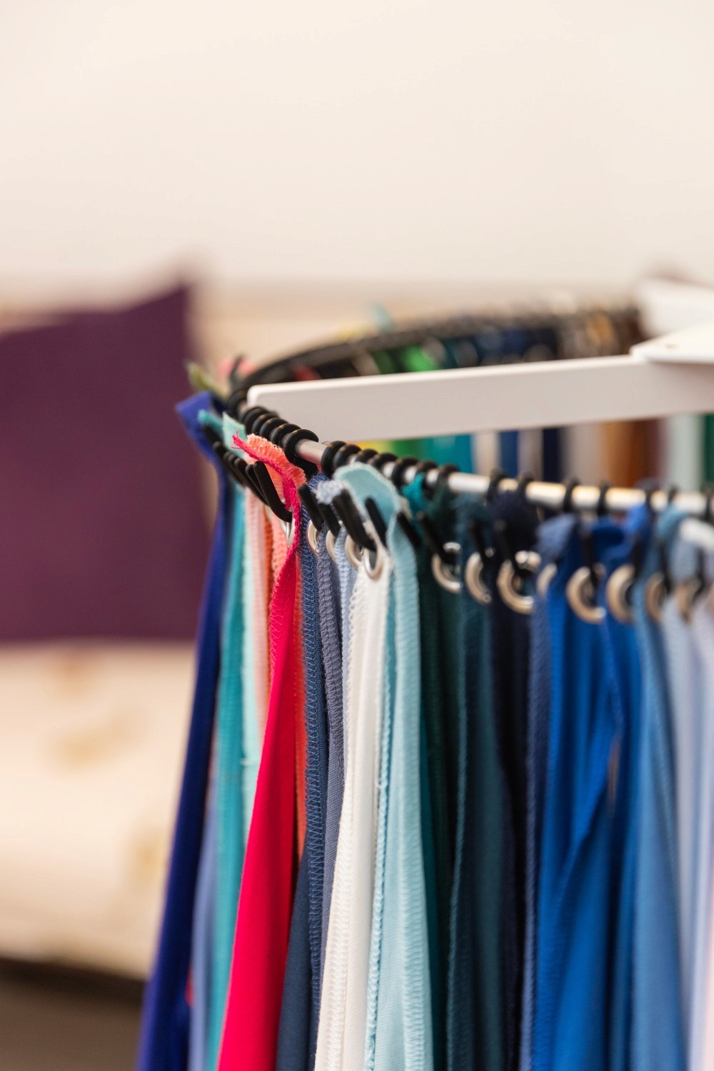 Close up of a colour wheel.