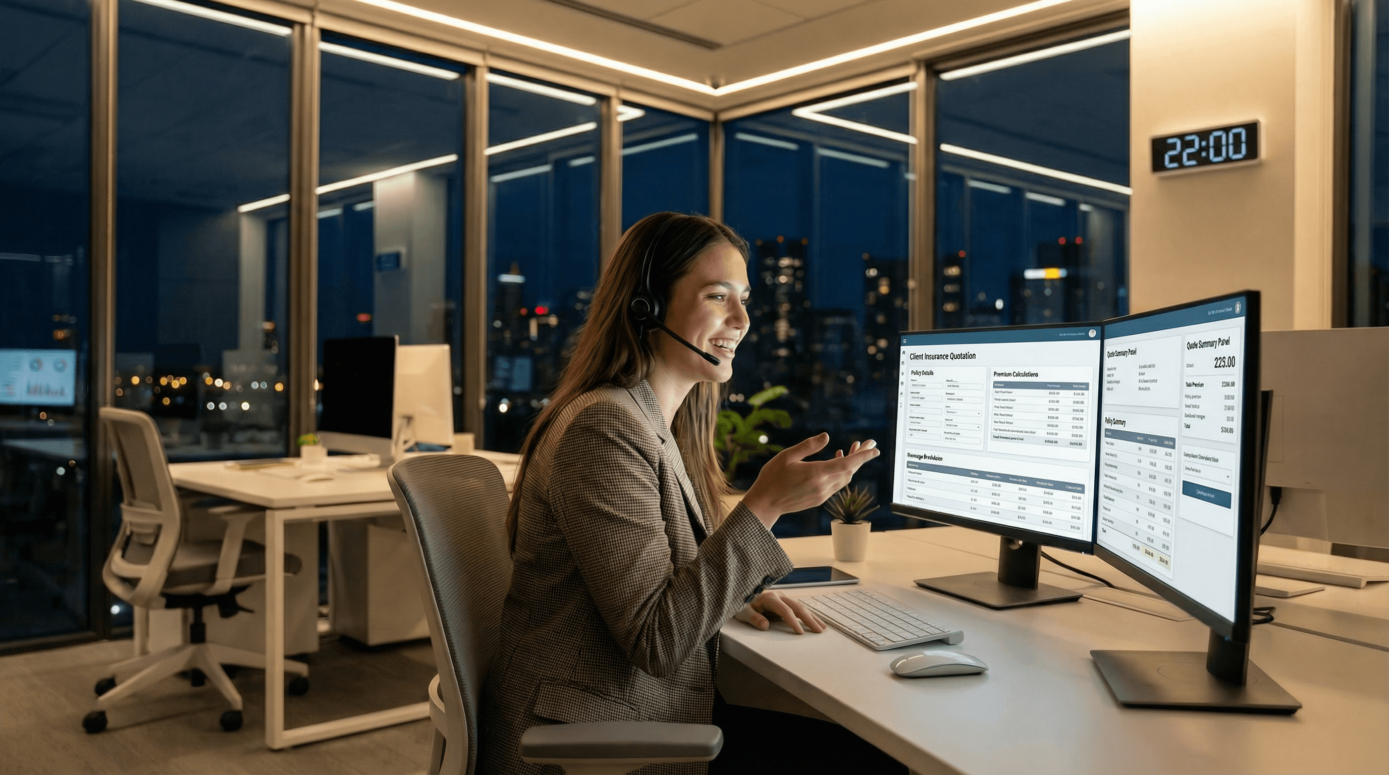 Conseillère Select Assurance disponible au téléphone jusqu'à 22h pour accompagner les conducteurs résiliés ou malussés.