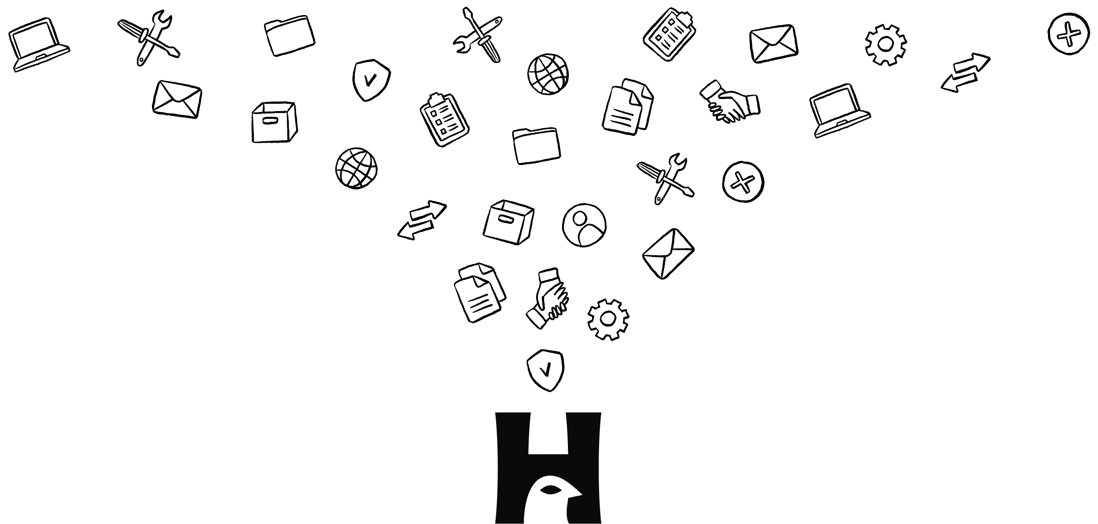Illustratie: Alle systemen bij Handled