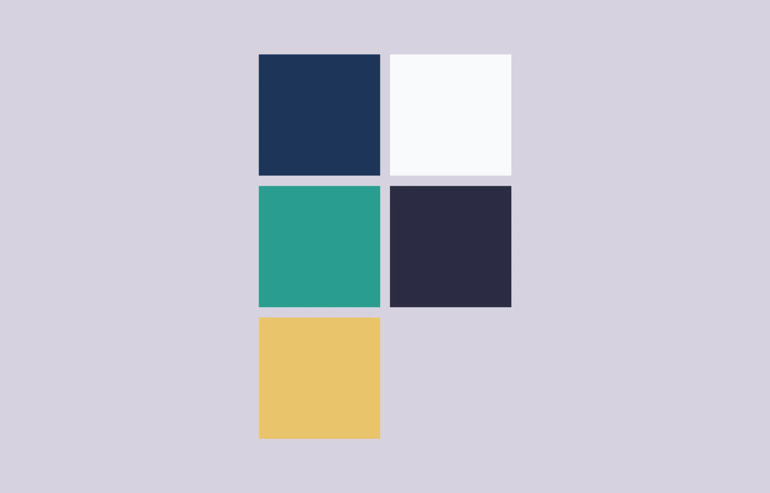 The Blumenthal Lab color palette: navy, off-white, teal, charcoal, and gold