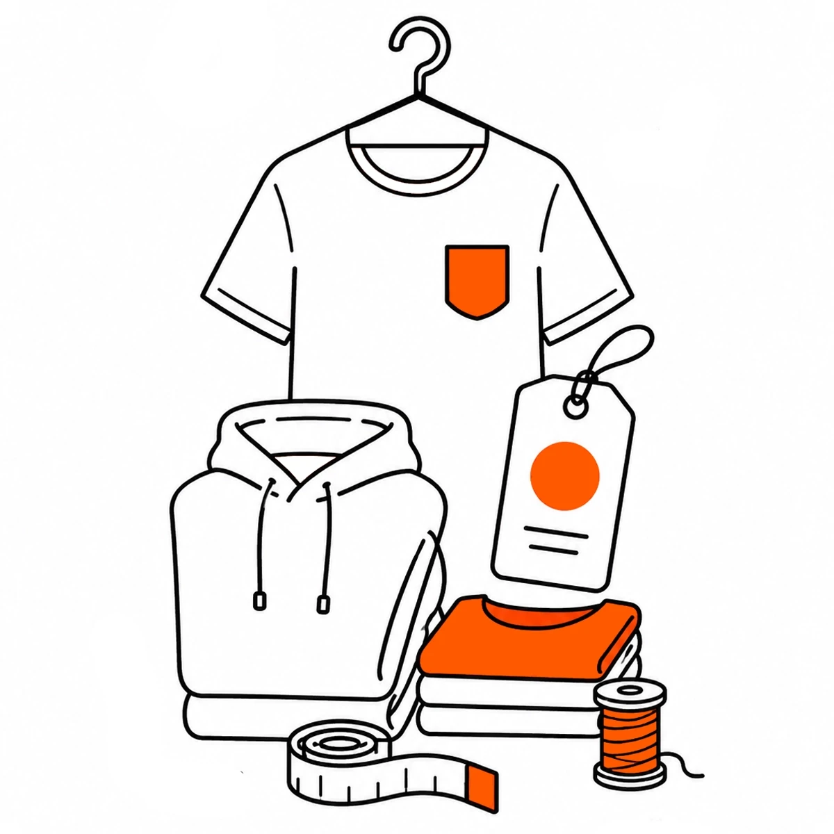 Illustration of apparel and merchandise design
