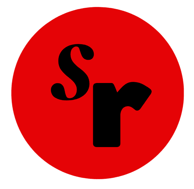 White interwoven logo on black background. Simple, minimalist design.