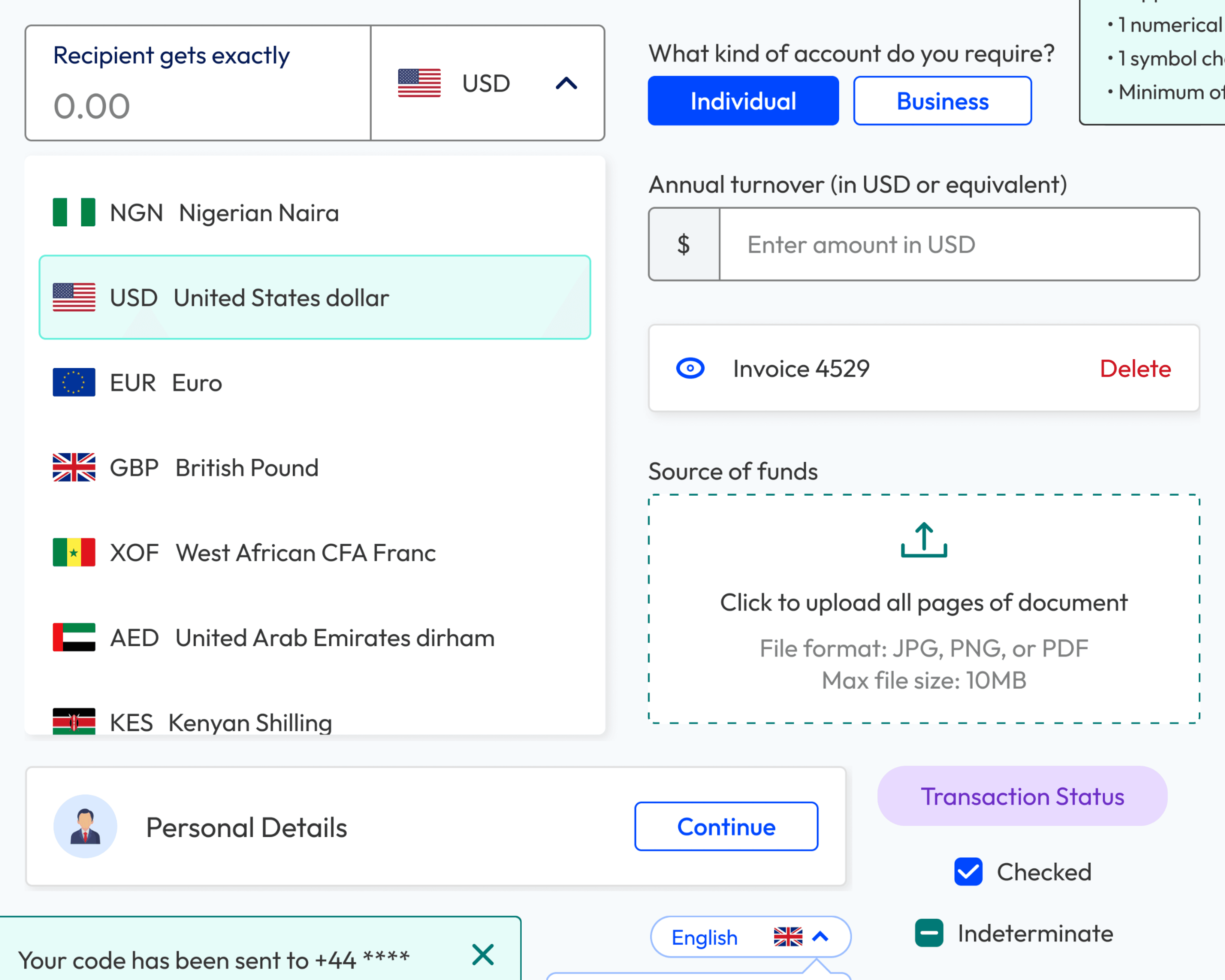 Screenshots of the design components made for the first version of the design system.