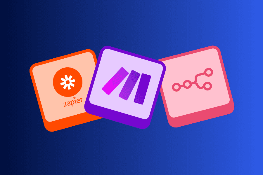 Billede af Make.com, Zapier og n8n som introduktion til blog posted