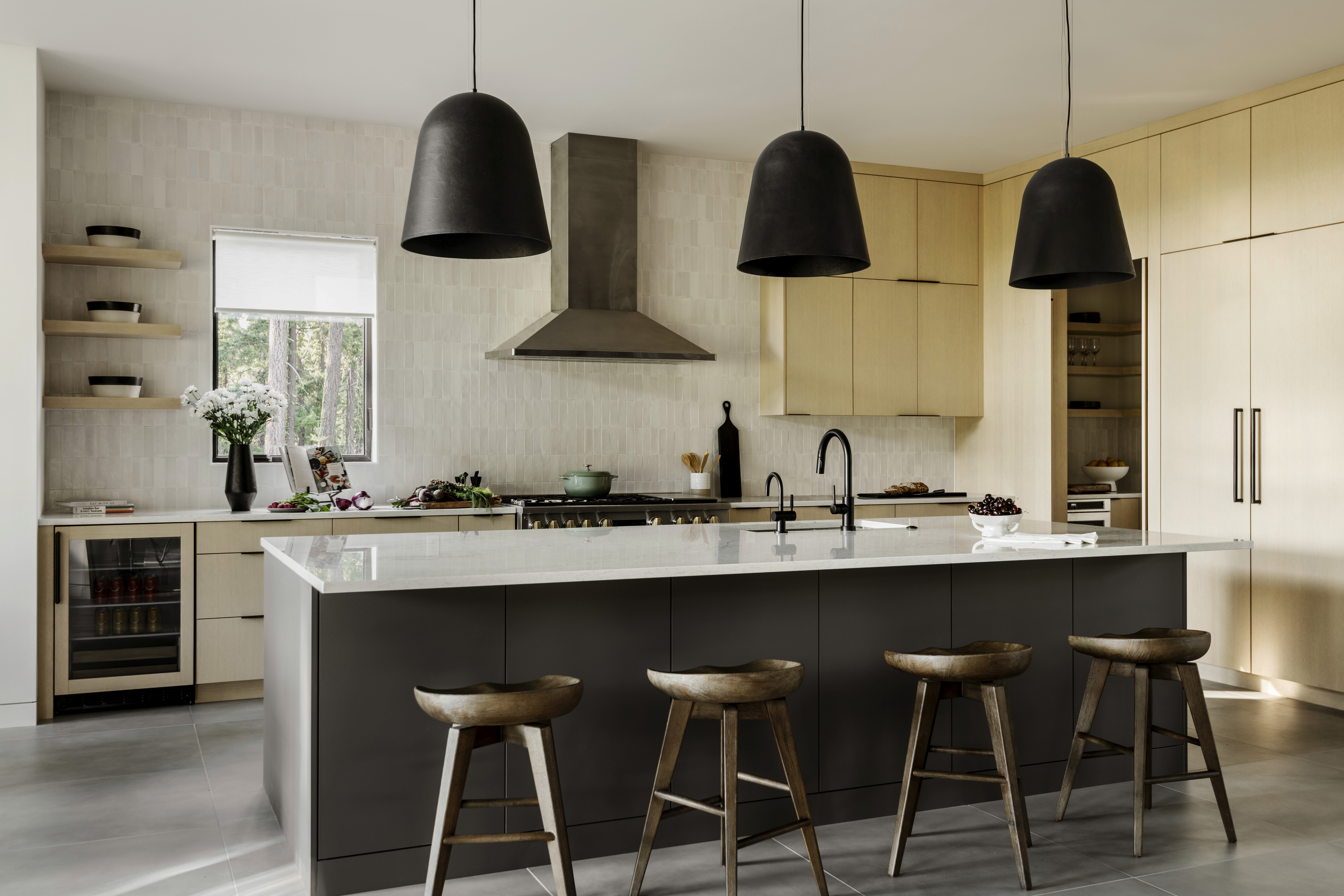 The kitchen in the Suncadia house designed by Elegant Simplicity Interiors.