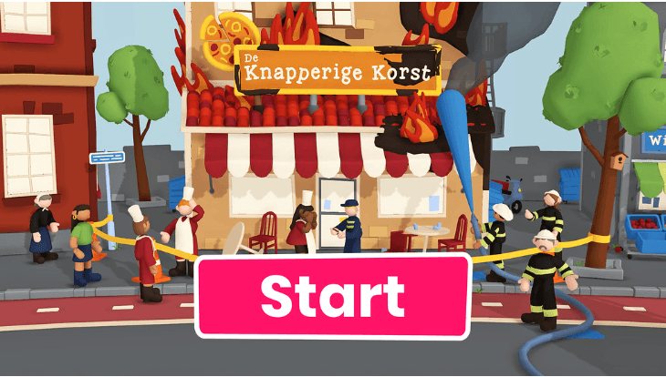 Afbeeldingen van het startscherm van de game.