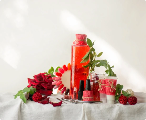 Nail polish palette cosmetic tools for manicure and pedicure all for the treatment of nails tools of a manicure set for nail bar