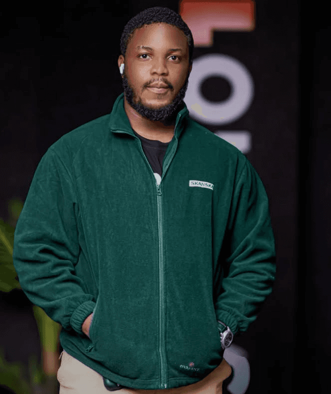 Portrait of portfolio creator – front view