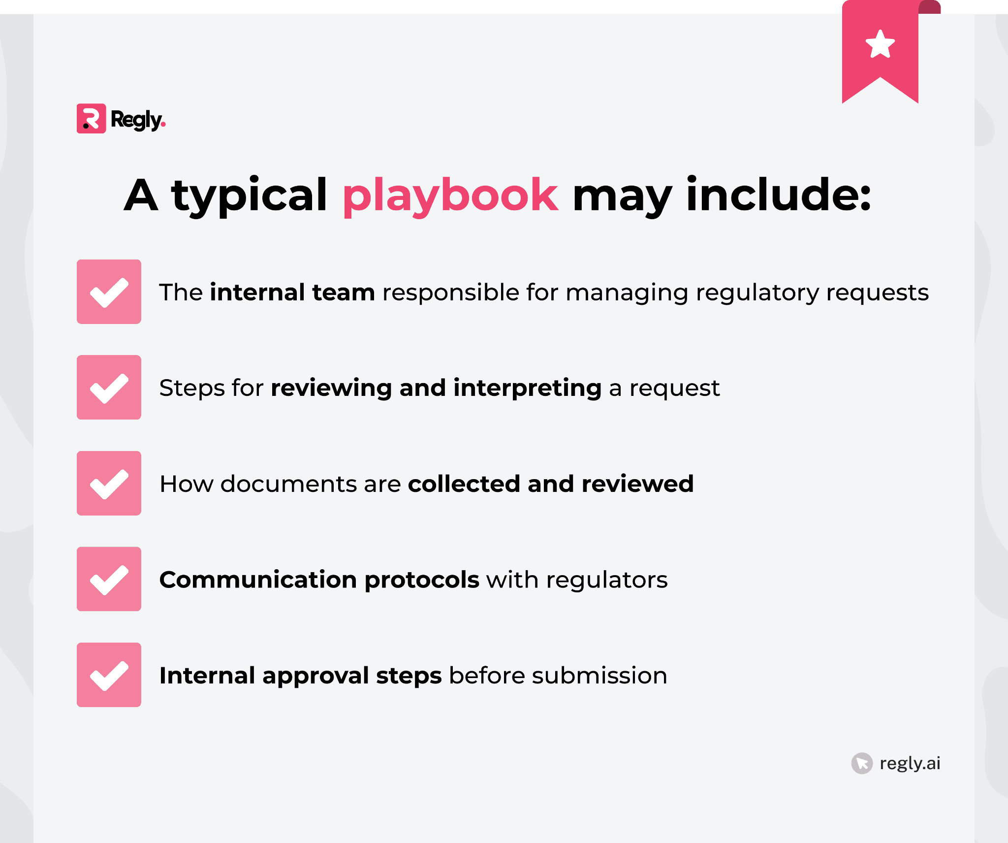 A typical playbook may include