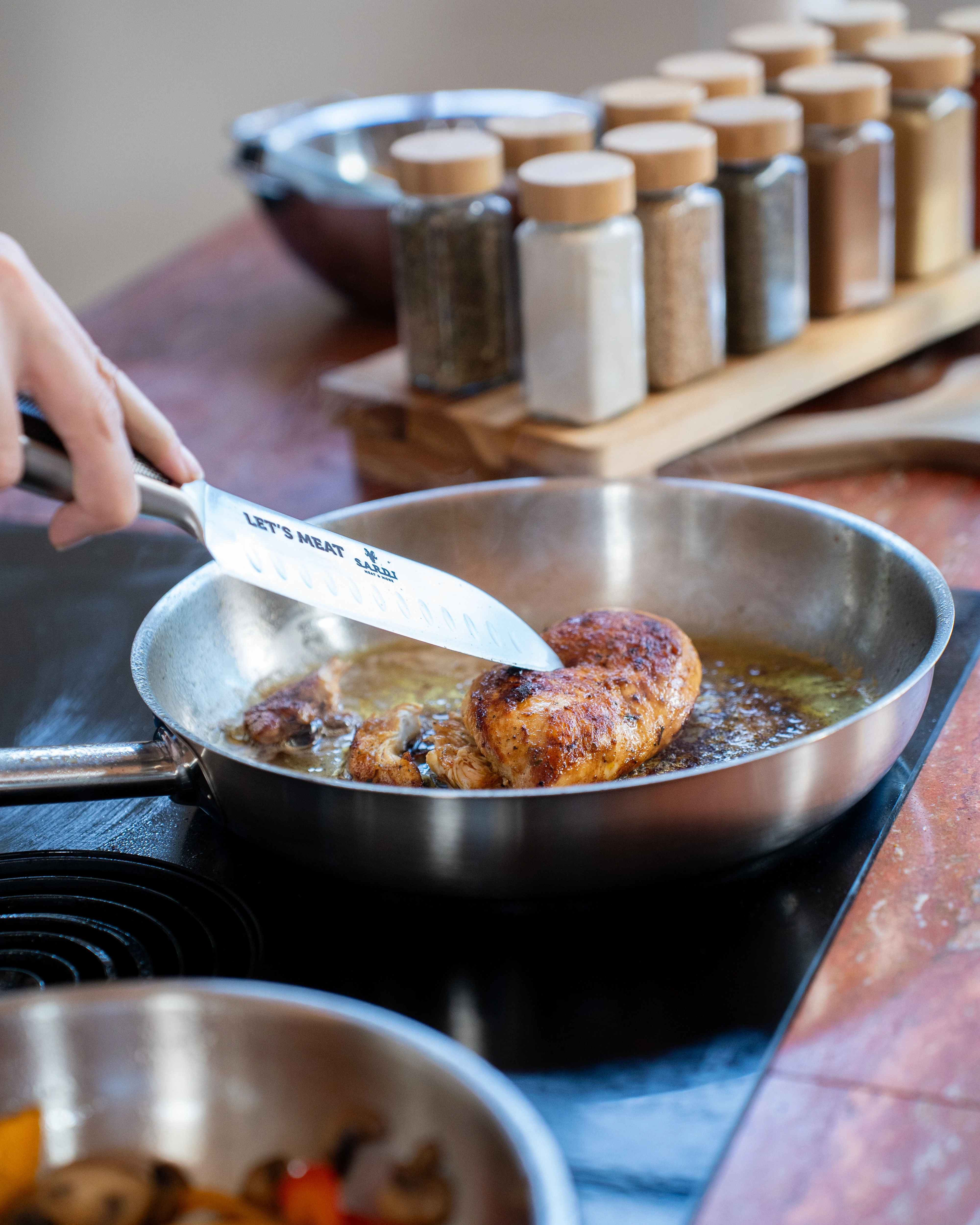 Vegetables on a plate dripped in OYM olive oil
