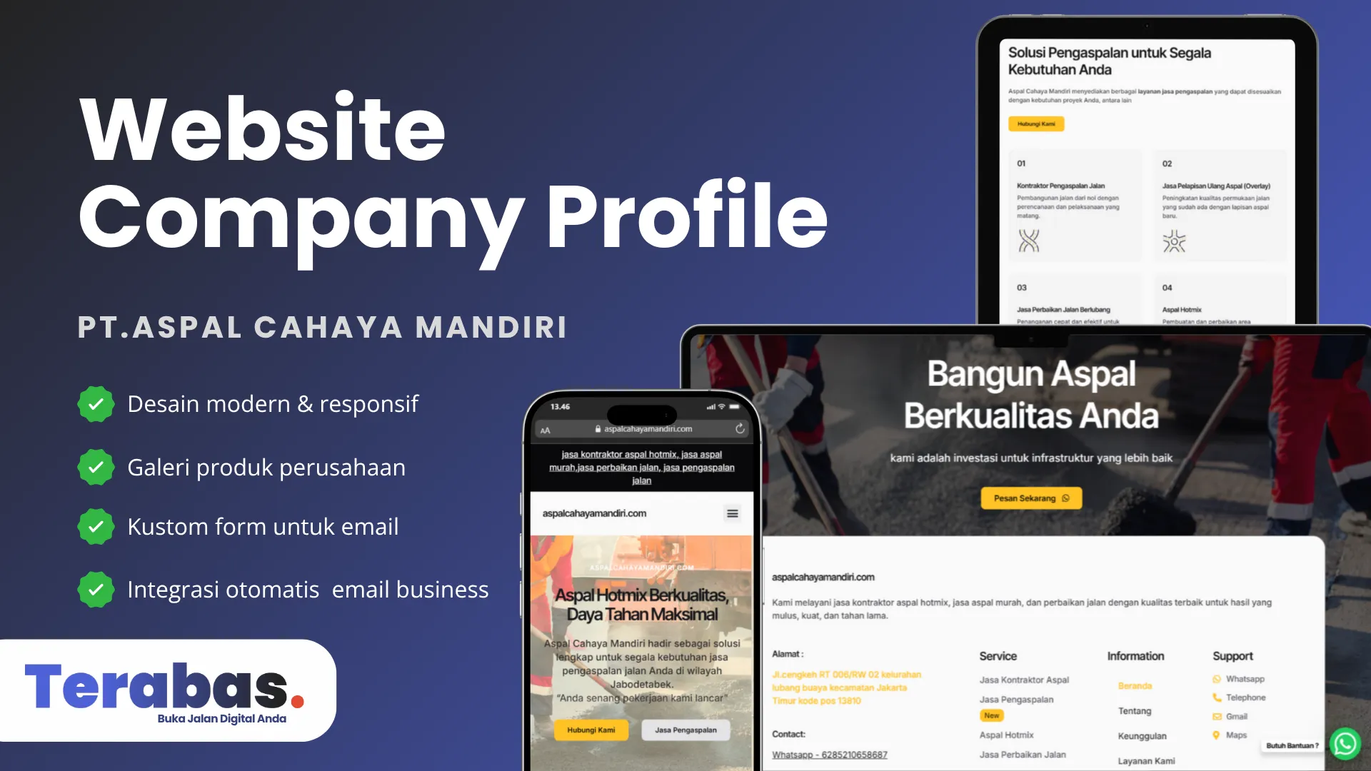 Website PT Aspal Cahaya Mandiri
