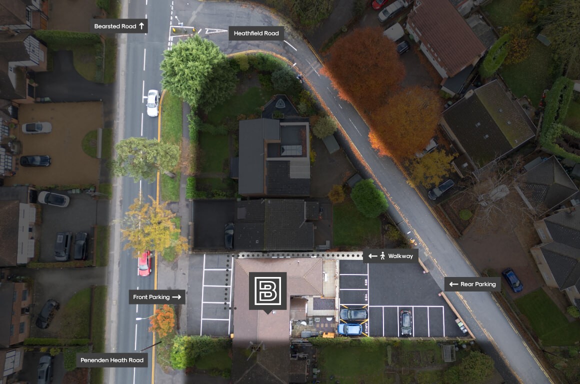 Parking map of Bryant Barbers
